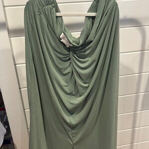 Anthropologie Elegant Draped Maxi Skirt